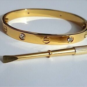 Stylish Gold Bangle with Screwdriver
